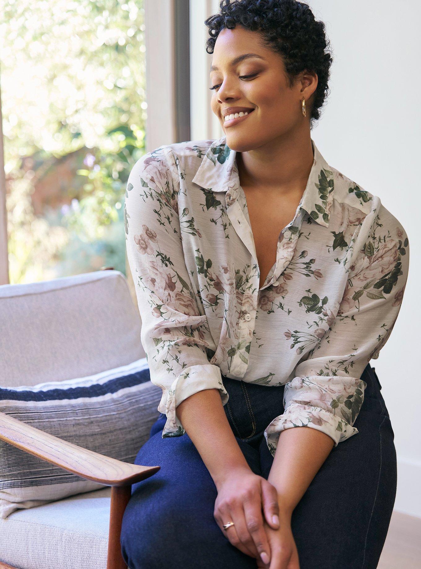 Studio Classic Shirt, GRACIE FLORAL PINK BLANC DE BLANC, hi-res