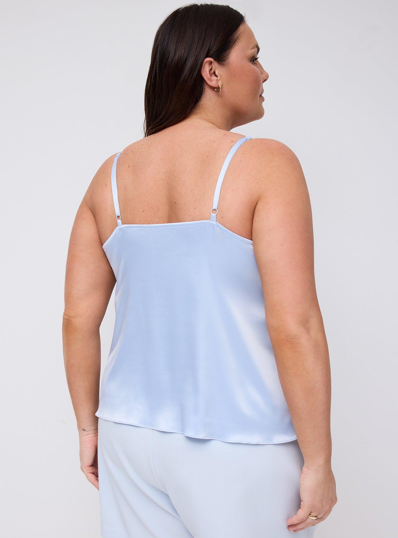 Studio Satin & Lace Camisole, HEATHER, alternate