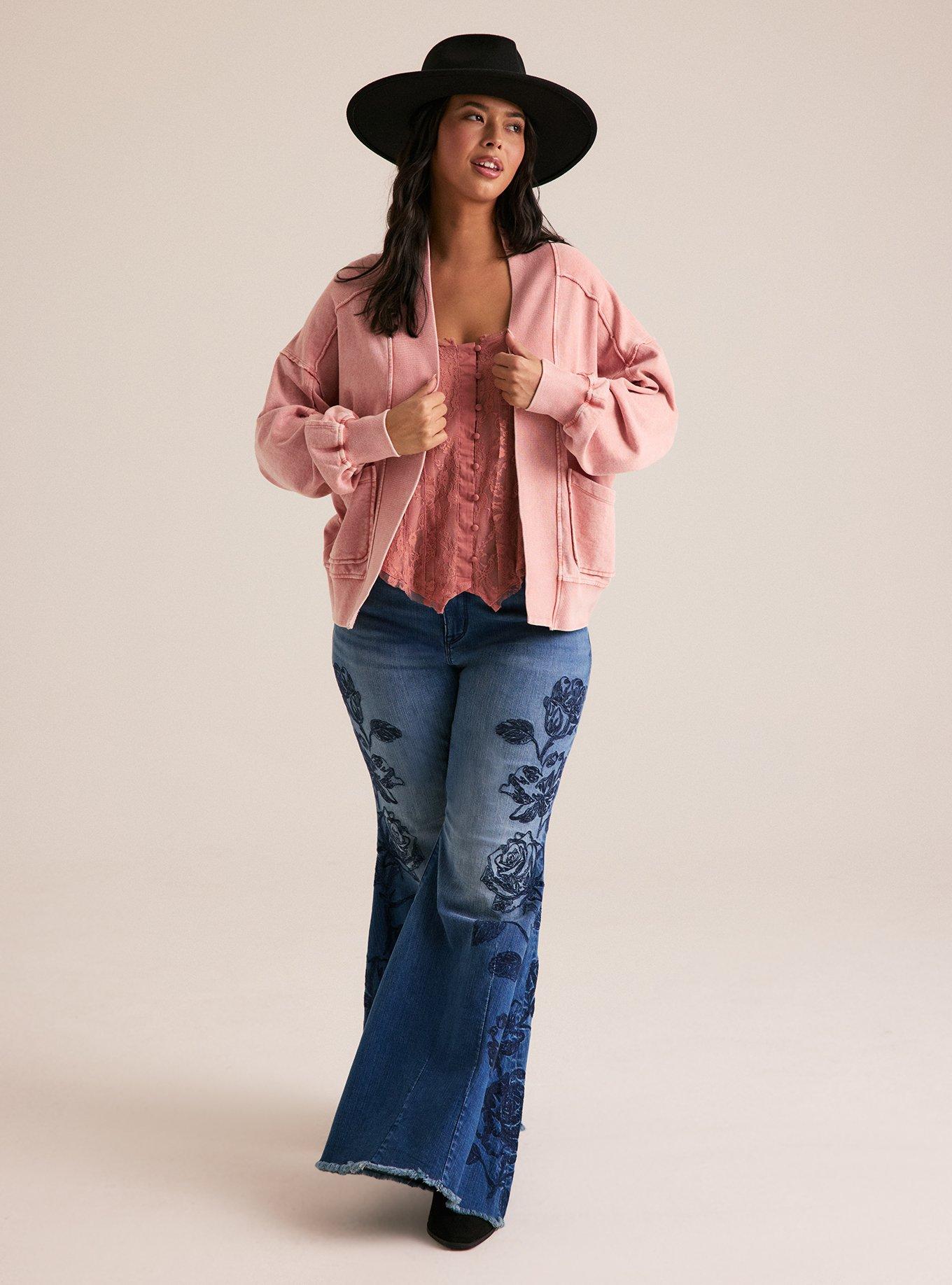 Festi Dolman Cardigan, OLD ROSE, alternate