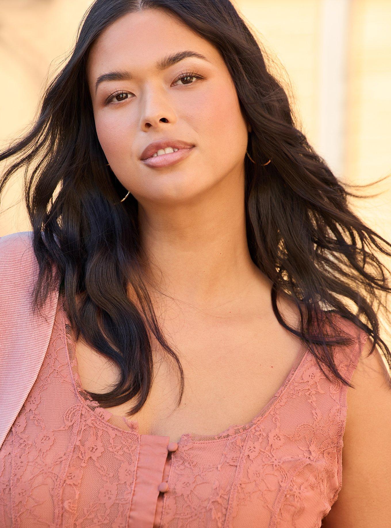 Festi Lace Corset Top, OLD ROSE, alternate