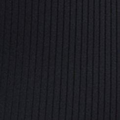 Wireless High Neck Henley One Piece Swimsuit, DEEP BLACK, swatch