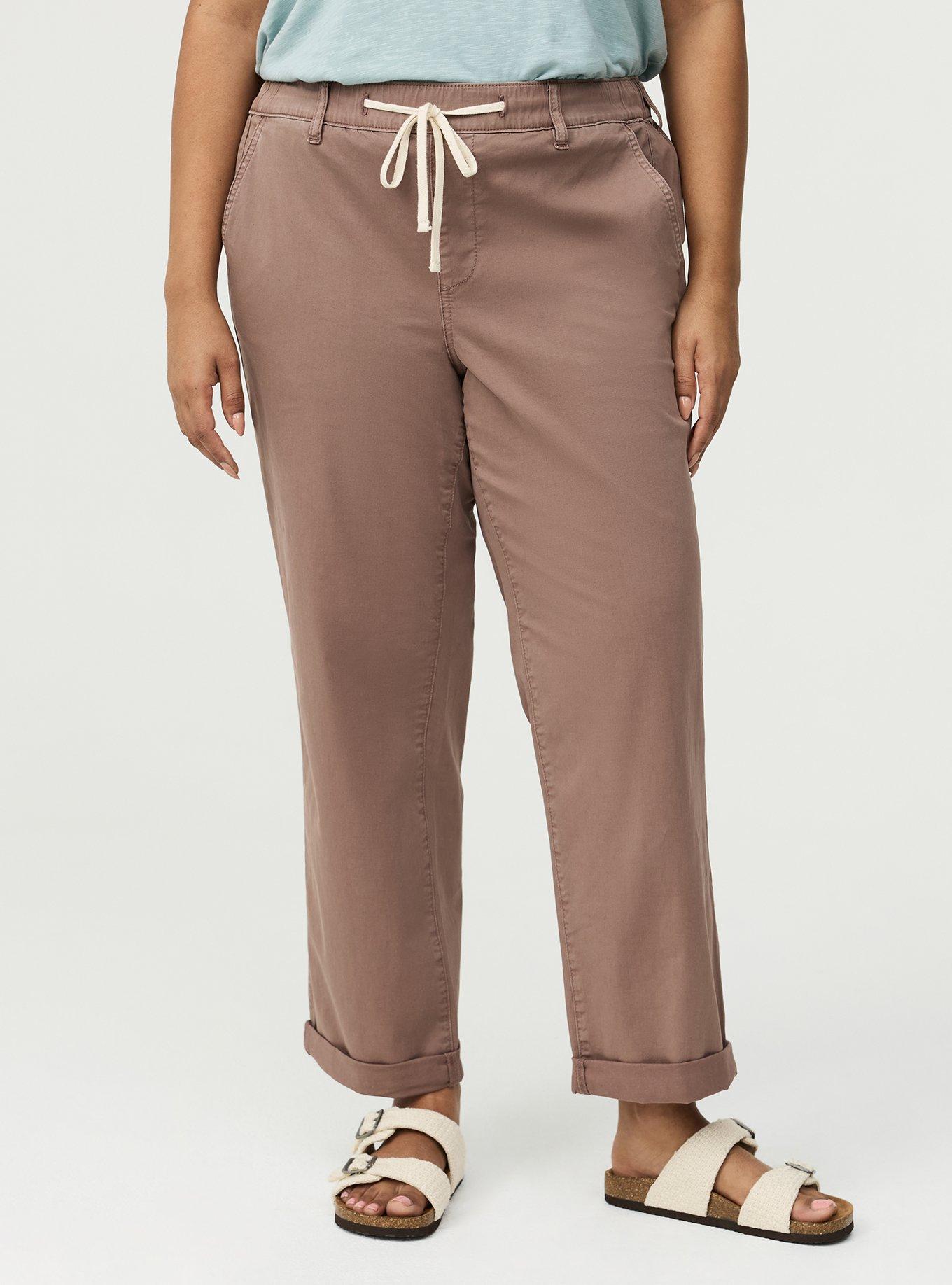 Weekend Mid-Rise Twill Straight Pant, DEEP TAUPE, alternate