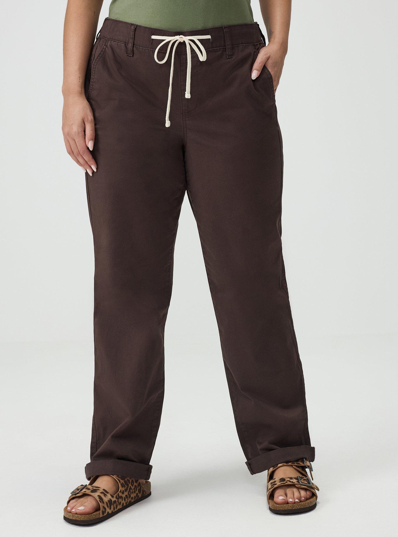 Weekend Mid-Rise Twill Straight Pant, JAVA, alternate