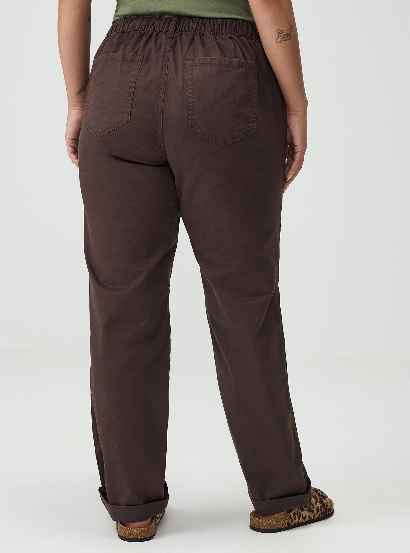 Weekend Mid-Rise Twill Straight Pant, JAVA, alternate