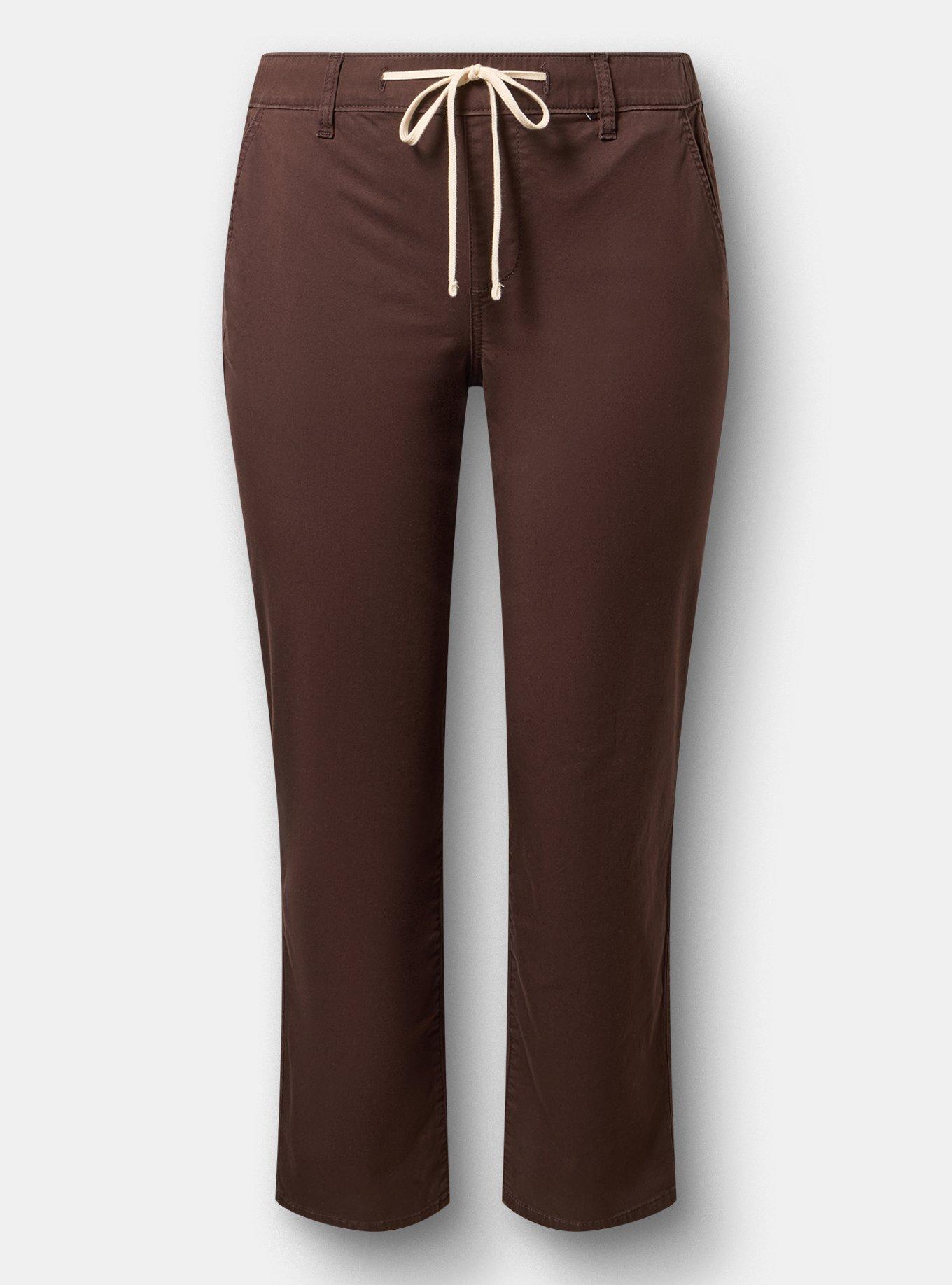 Weekend Mid-Rise Twill Straight Pant, JAVA, hi-res