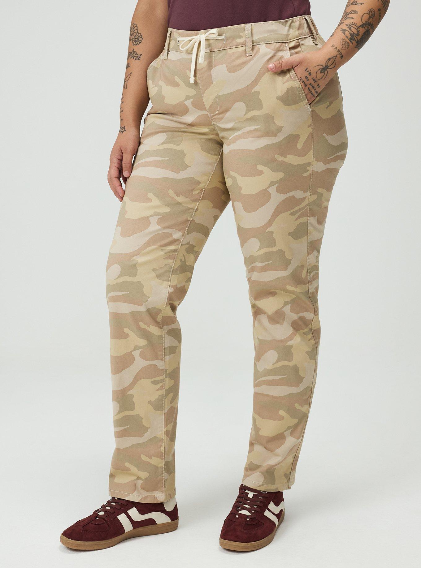 Weekend Mid-Rise Twill Straight Pant, CAMO CADET DESERT CAMO, alternate