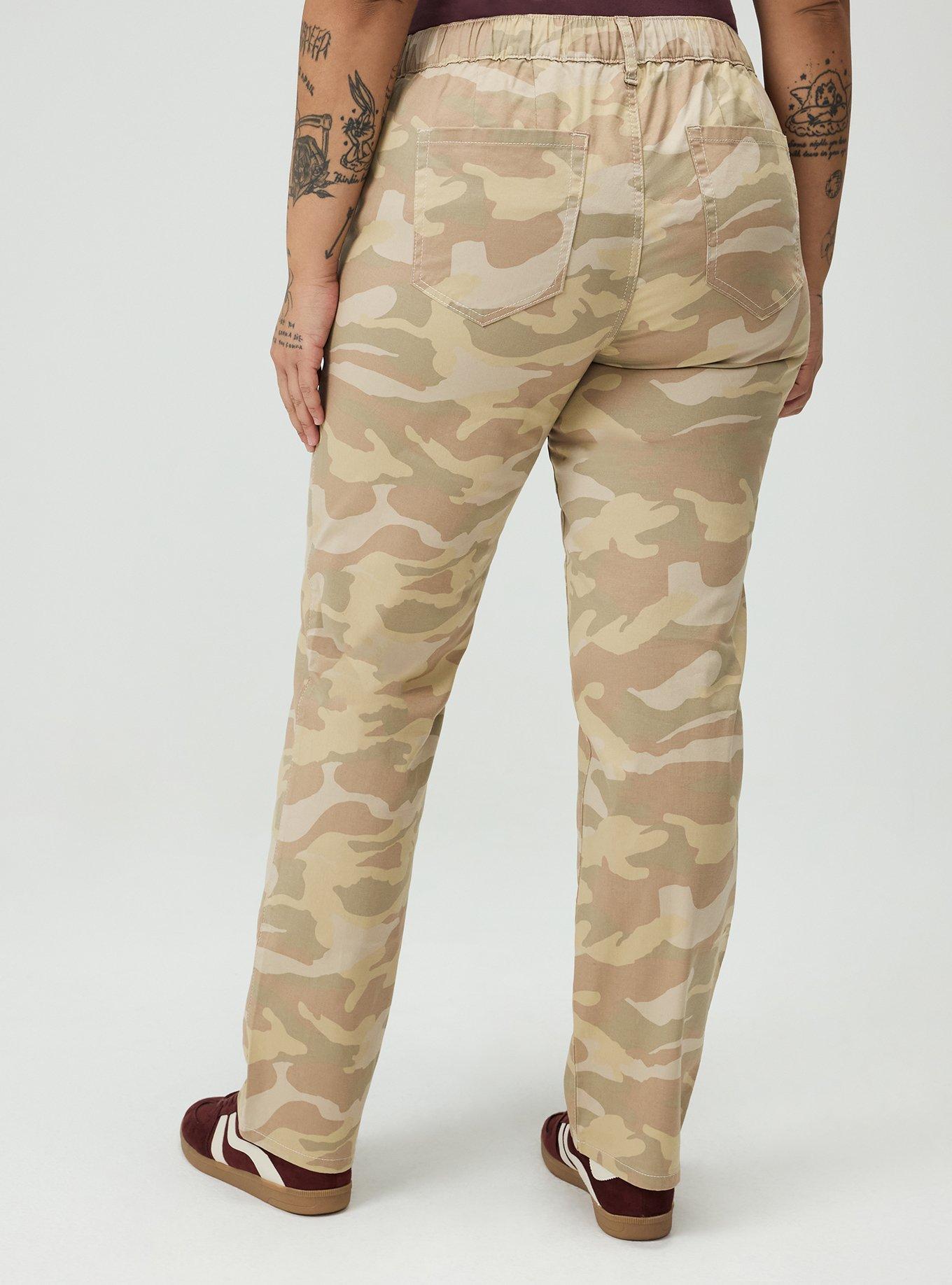 Weekend Mid-Rise Twill Straight Pant, CAMO CADET DESERT CAMO, alternate