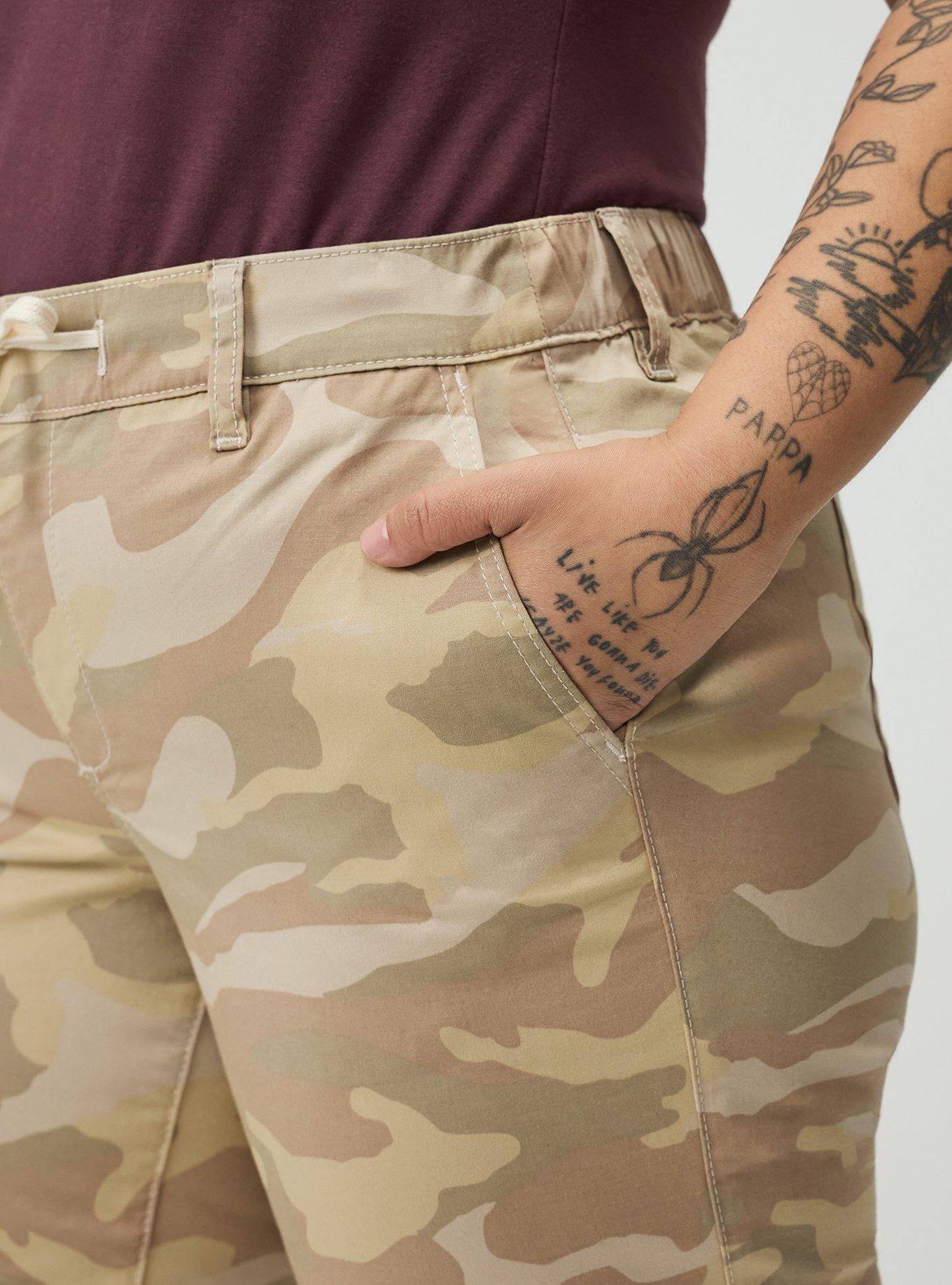 Weekend Mid-Rise Twill Straight Pant, CAMO CADET DESERT CAMO, alternate