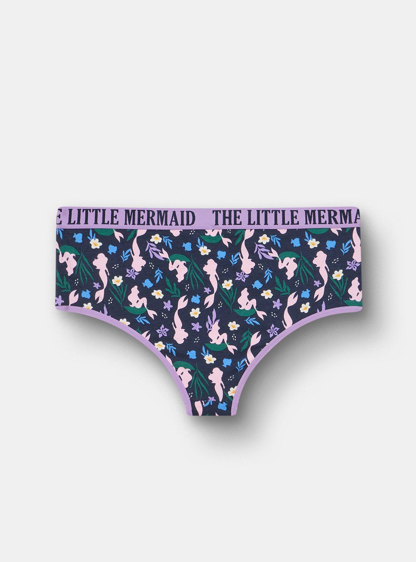 Little Mermaid Mid-Rise Cotton Cheeky Panty, MULTI, alternate