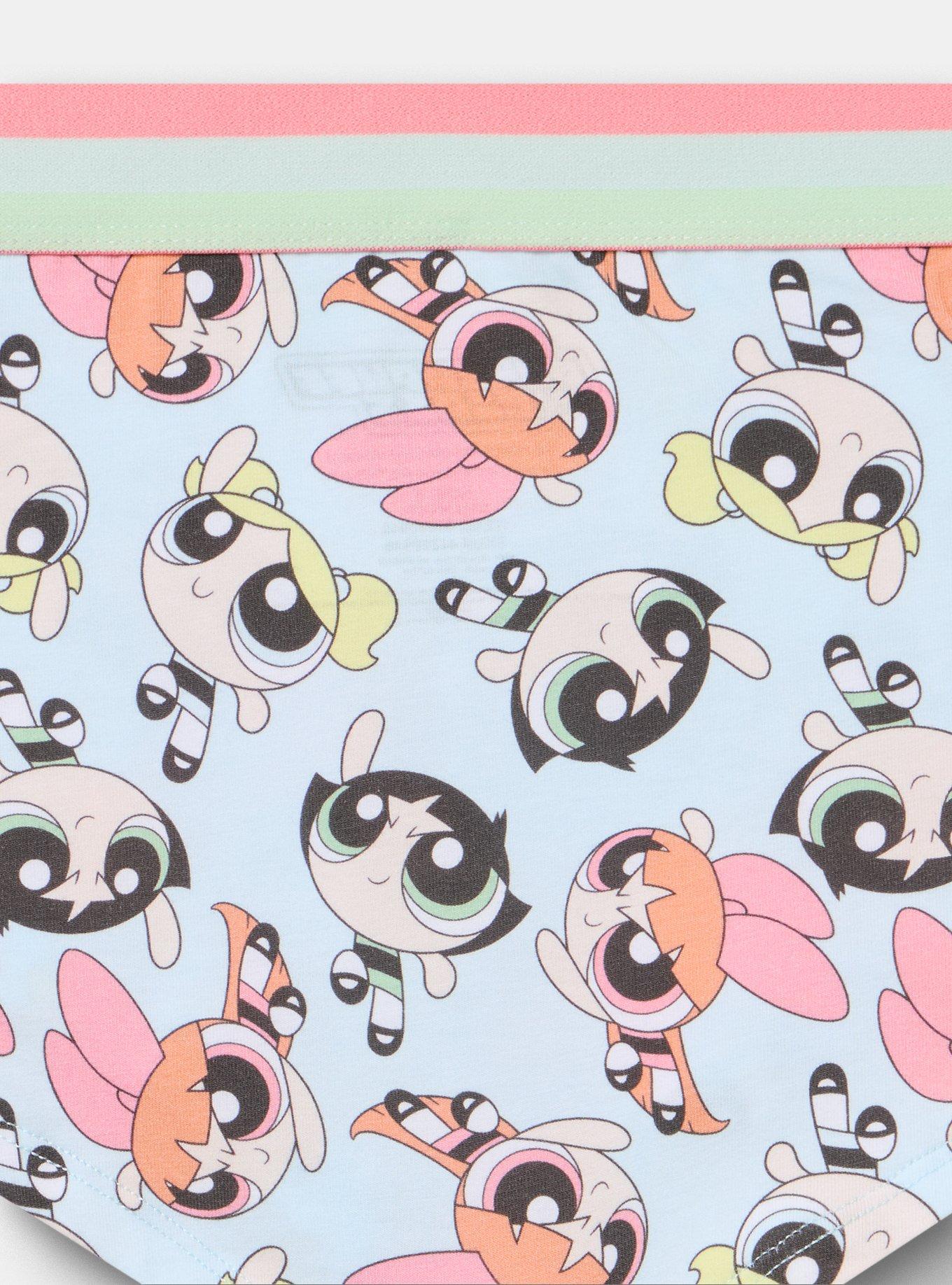 Powerpuff Girls Mid-Rise Cotton Boyshort Panty, MULTI, alternate