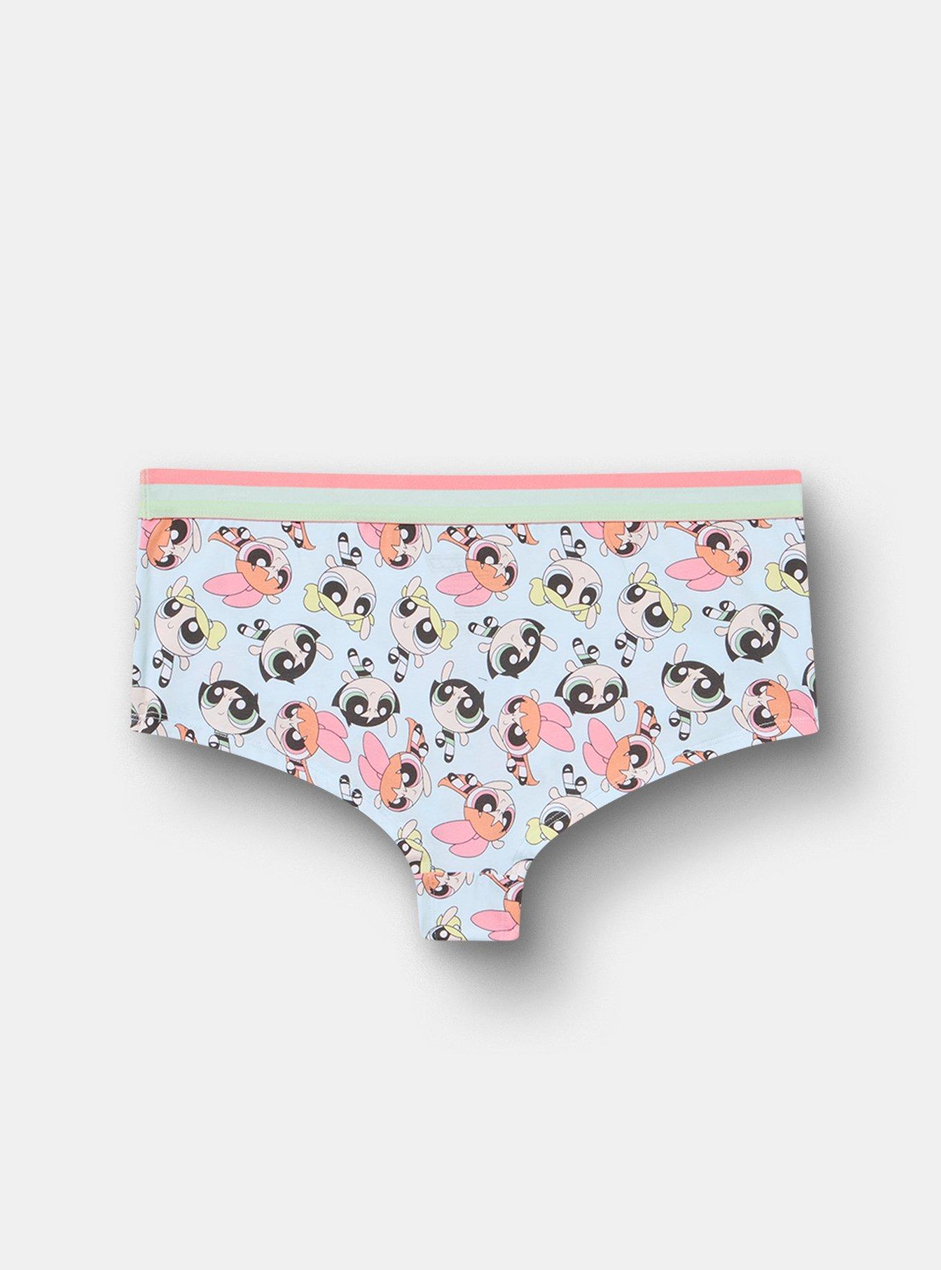 Powerpuff Girls Mid-Rise Cotton Boyshort Panty, MULTI, alternate
