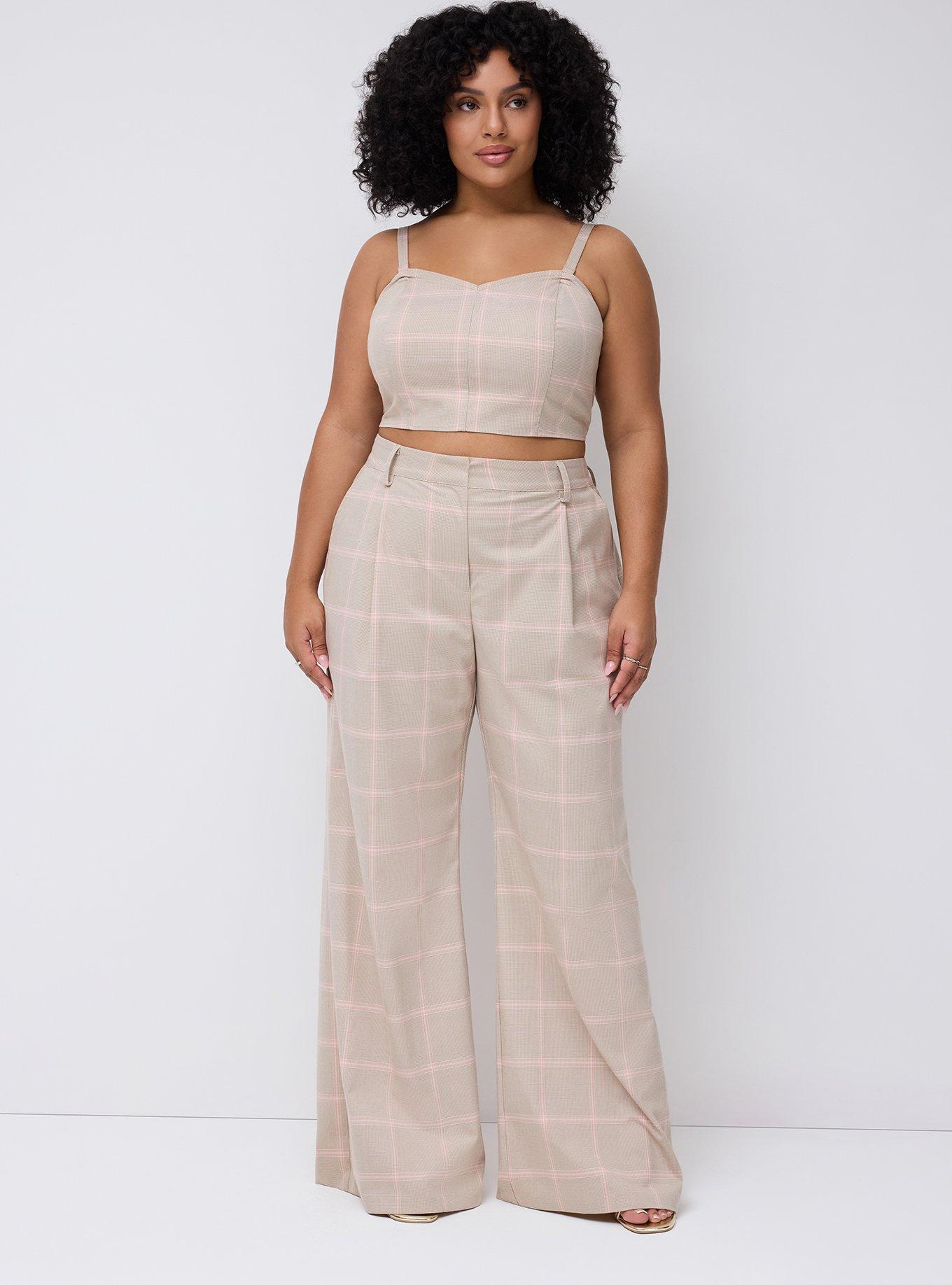 Studio Convertible Bandeau Top, DARIA PLAID PINK SILVER MINK, alternate