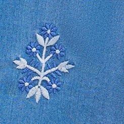 Belle Isle Embroidered Chambray Mini Dress, PRIM MEDALLION CHAMBRAY, swatch