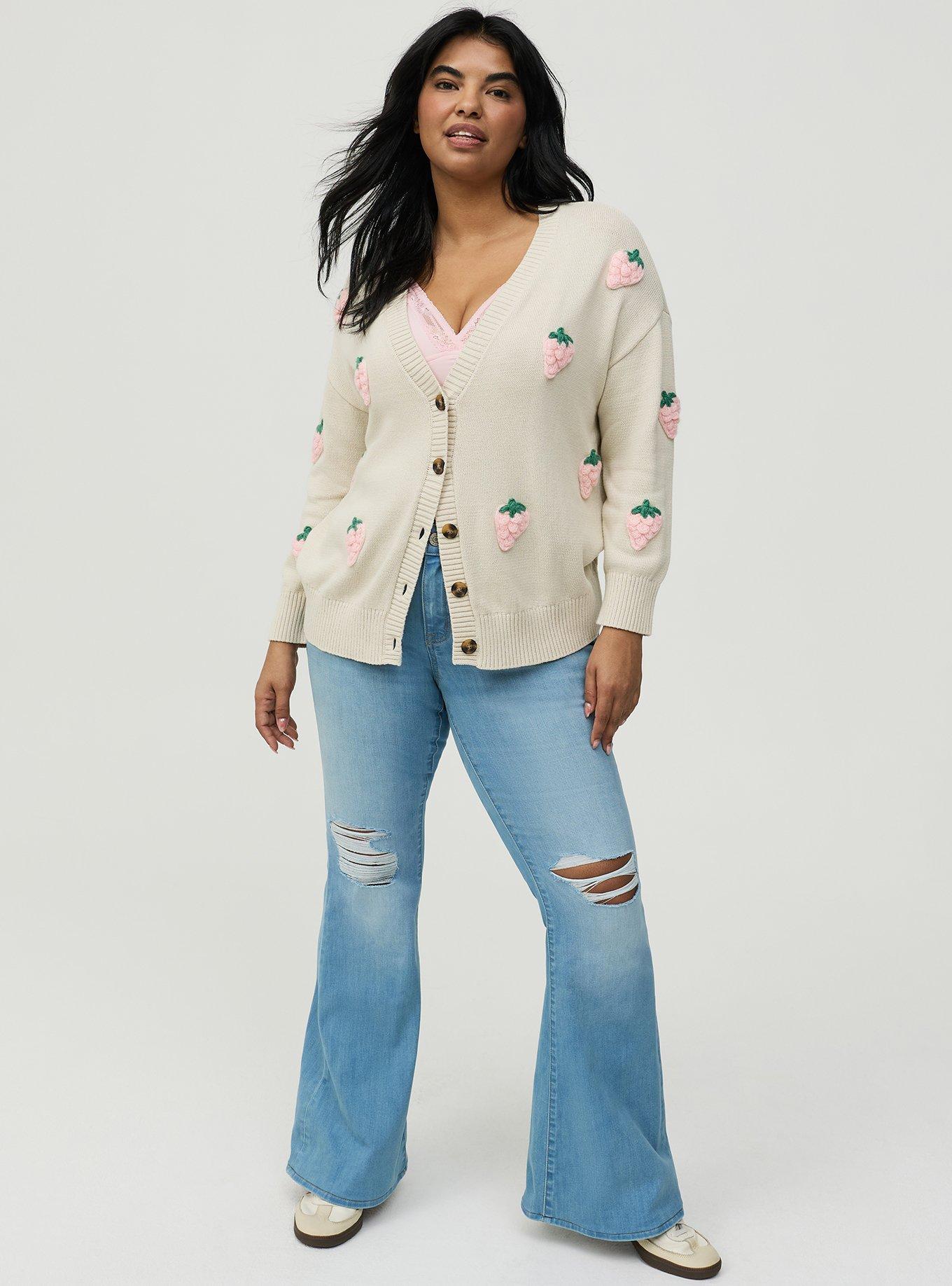 V-Neck Cardigan, BIRCH, alternate