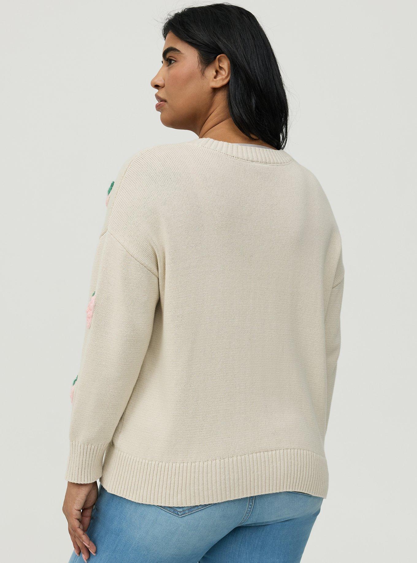 V-Neck Cardigan, BIRCH, alternate