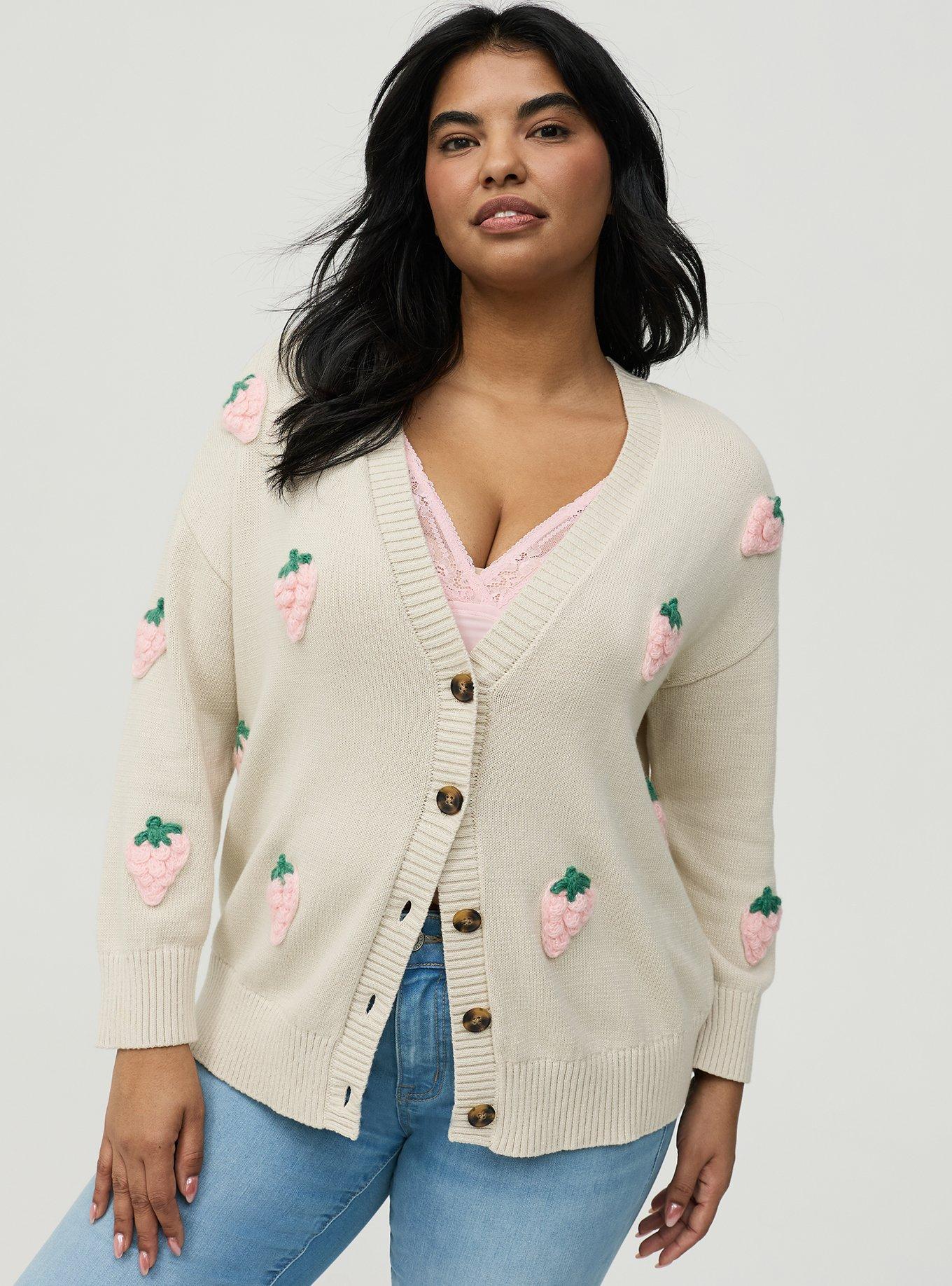 V-Neck Cardigan, BIRCH, hi-res