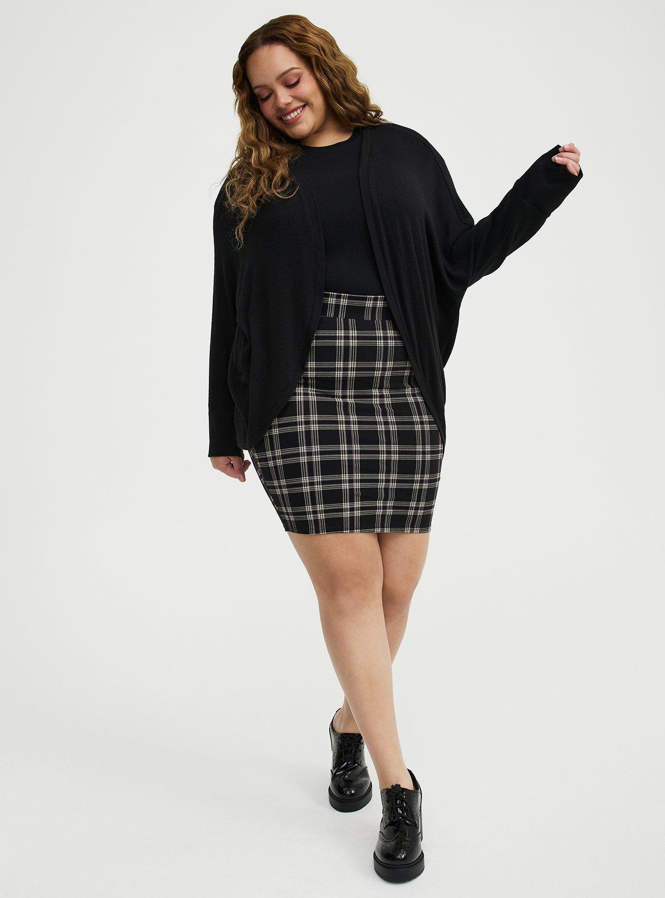 Hacci Open Cocoon Cardigan, DEEP BLACK, alternate