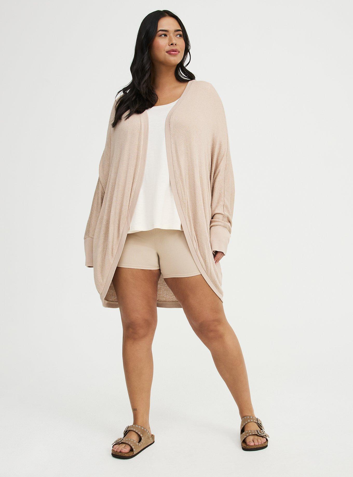 Hacci Open Cocoon Cardigan, DOESKIN, alternate