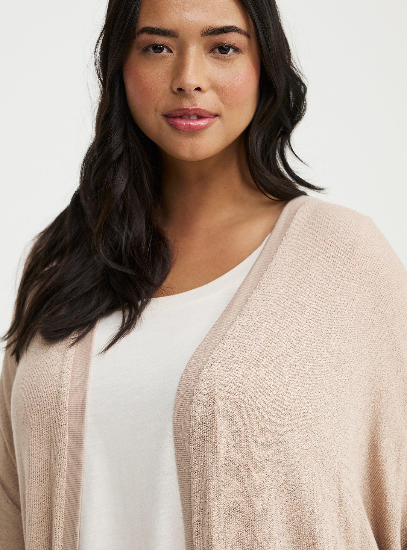 Hacci Open Cocoon Cardigan, DOESKIN, alternate