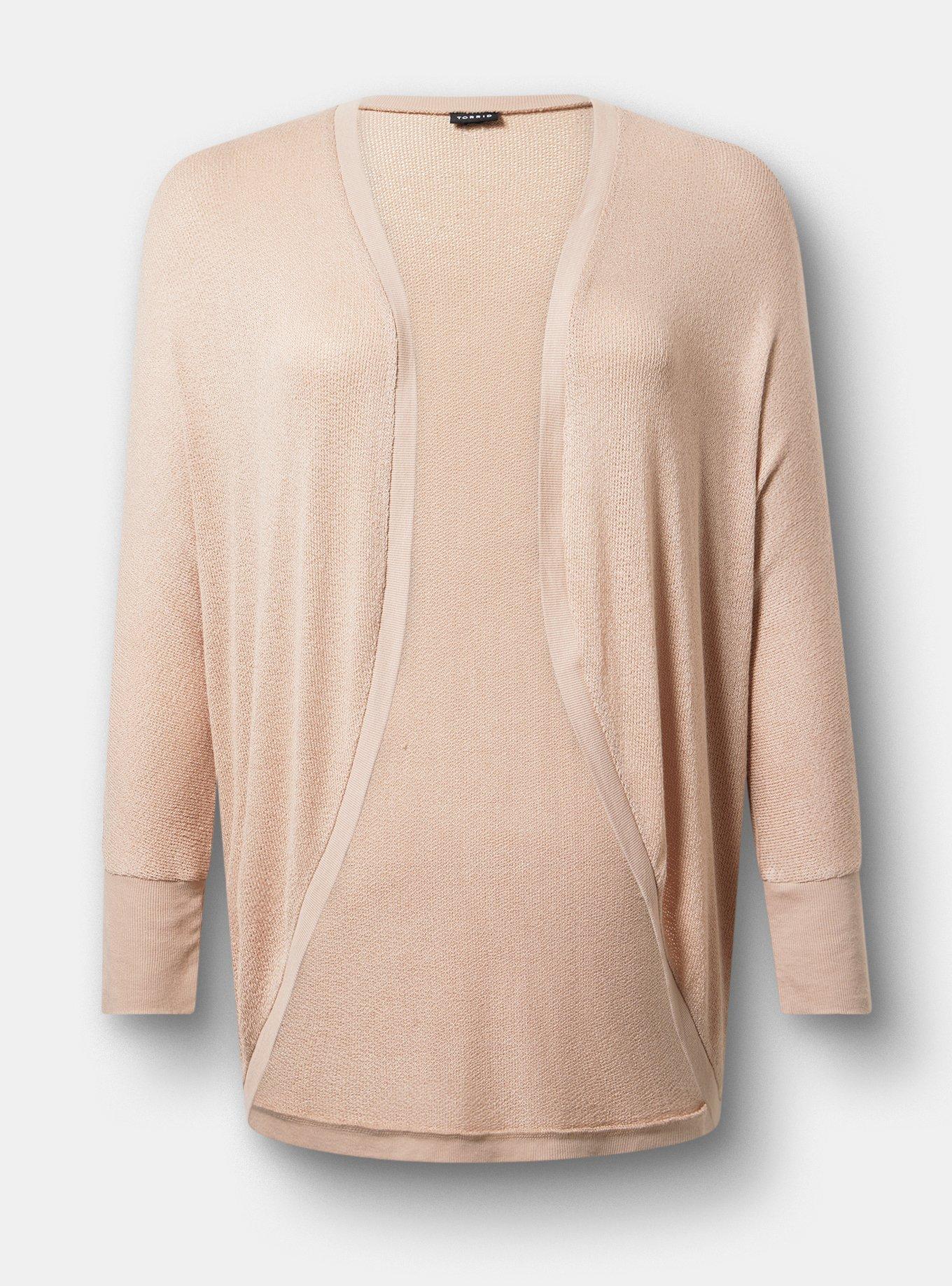 Hacci Open Cocoon Cardigan, DOESKIN, hi-res