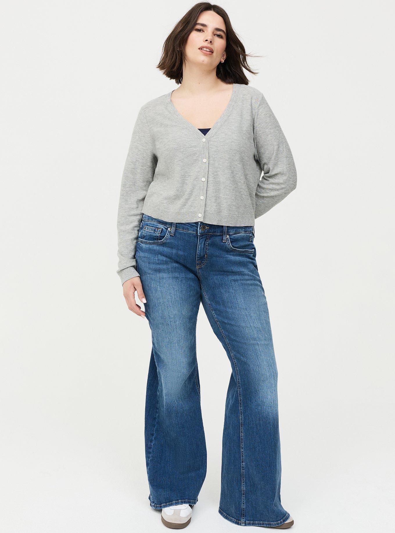 V-Neck Cardigan, LIGHTEST HEATHER GREY, alternate