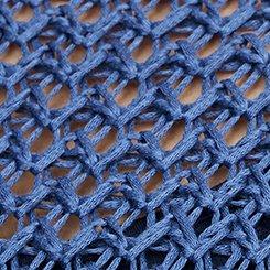 Crochet Relaxed Dolman Sweater, BLUE HORIZON, swatch