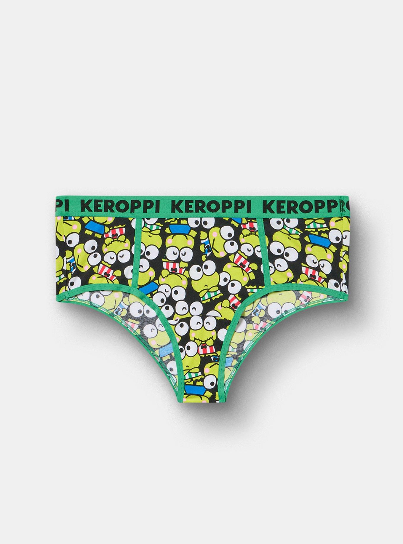 Keroppi Mid-Rise Cotton Cheeky Panty, MULTI, hi-res