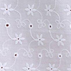 Belle Isle Peplum Eyelet Button Down Top, BRIGHT WHITE, swatch