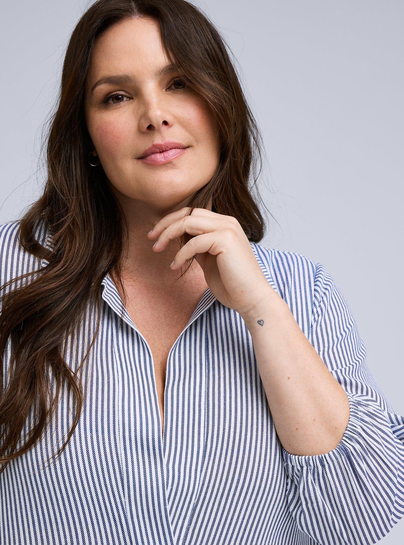 Belle Isle Shirt Maxi Dress, SEDONA STRIPE BLUE, alternate