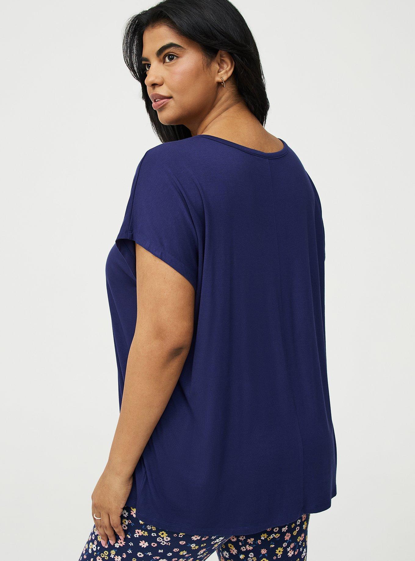 Super Soft Cut-Out Dolman Tunic Tee, MEDIEVAL BLUE, alternate