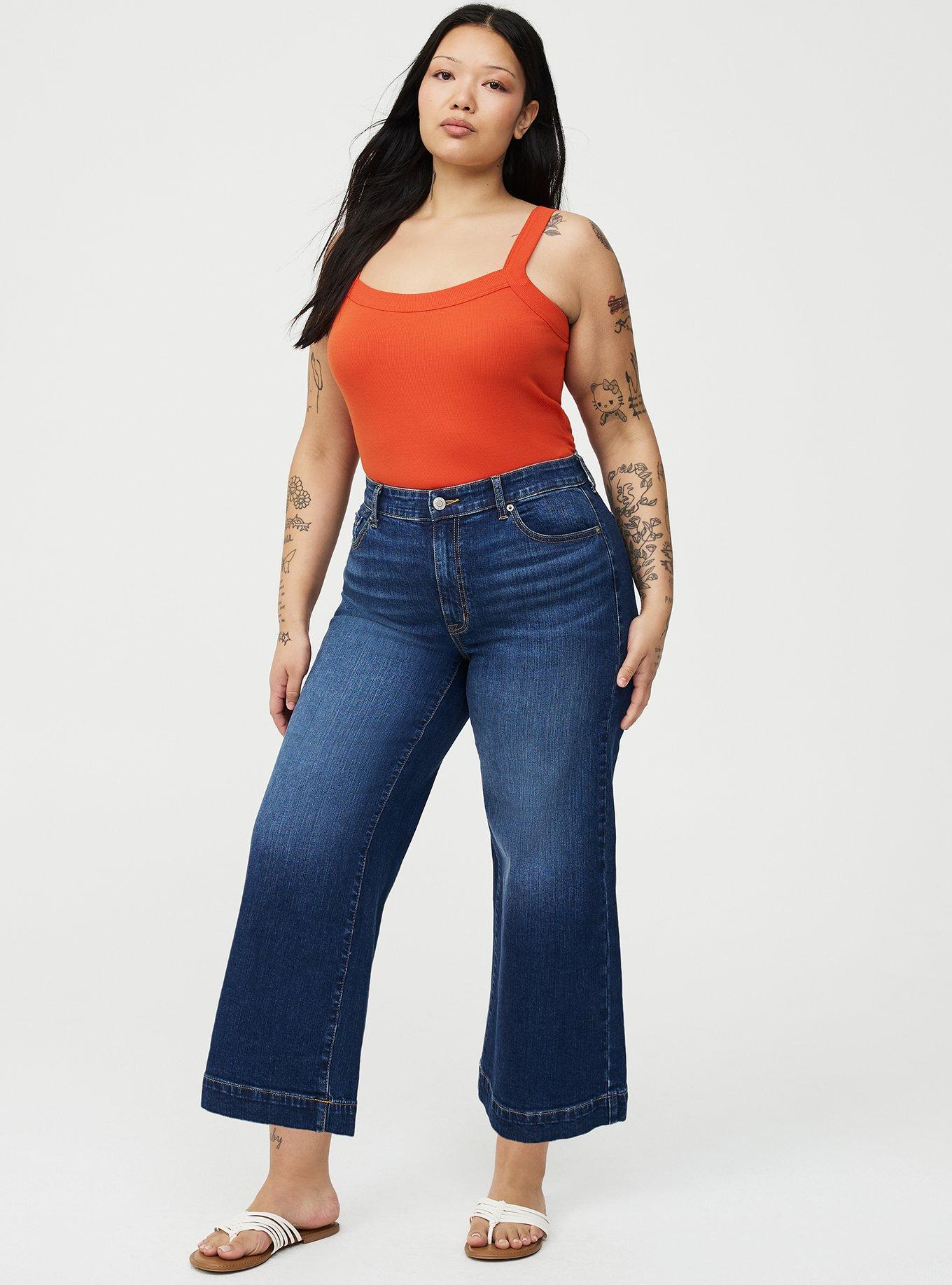 Cotton Modal Wide Strap Tank, PUREED PUMPKIN, alternate