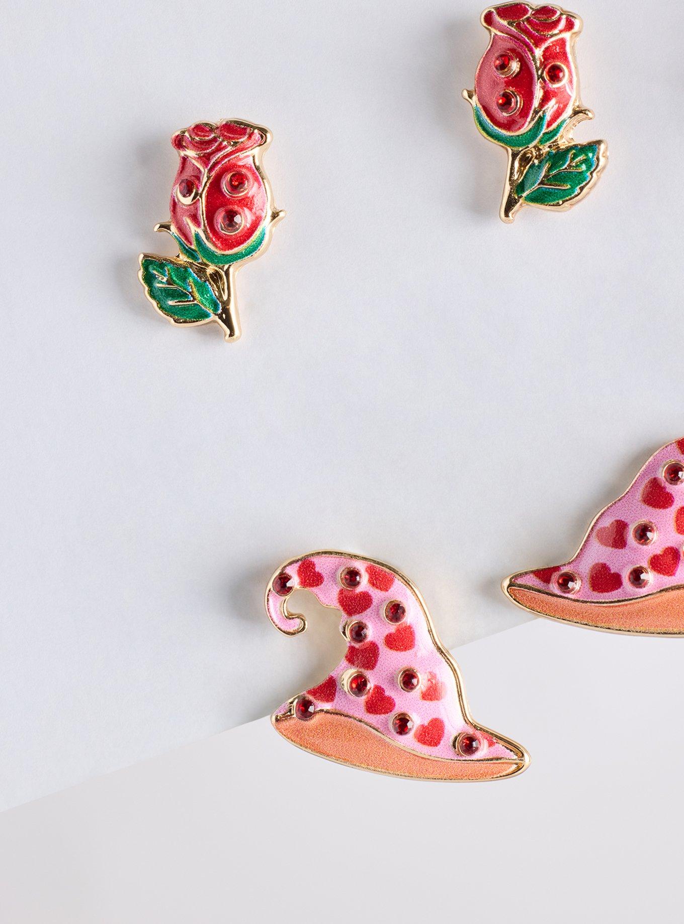 Ghost Valentine's Stud Earring Set, , alternate