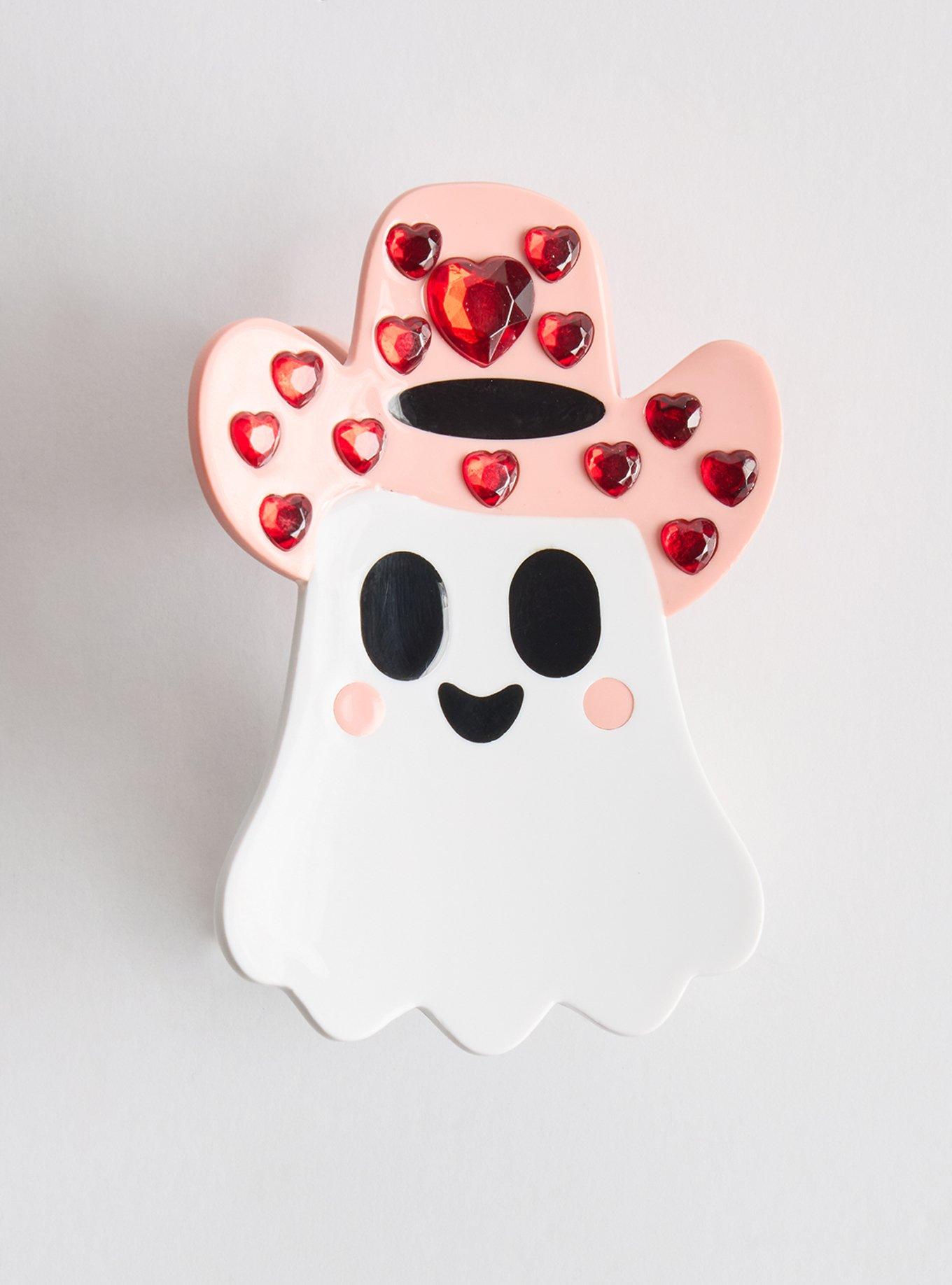 Ghost Valentine's Day Hair Clip, , hi-res