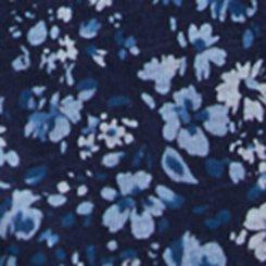 Heritage Slub Babydoll Top, LOVELY DITSY FLORAL BLUE, swatch