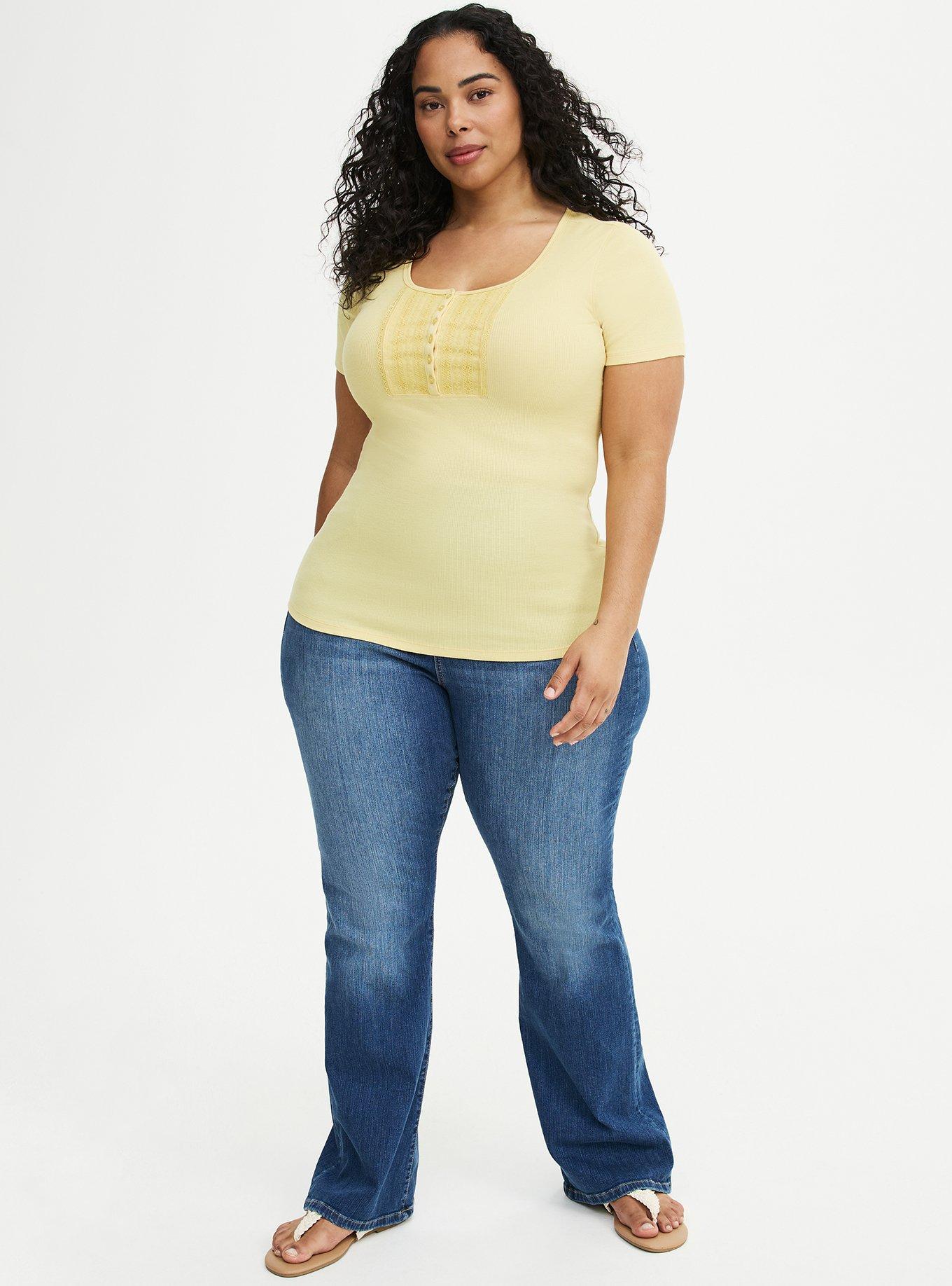 Cotton Modal Lace Henley Top, SUNDRESS, alternate