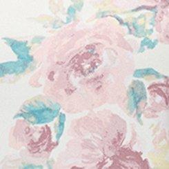 Abbey Georgette Top, ARYA FLORAL WHISPER WHITE, swatch