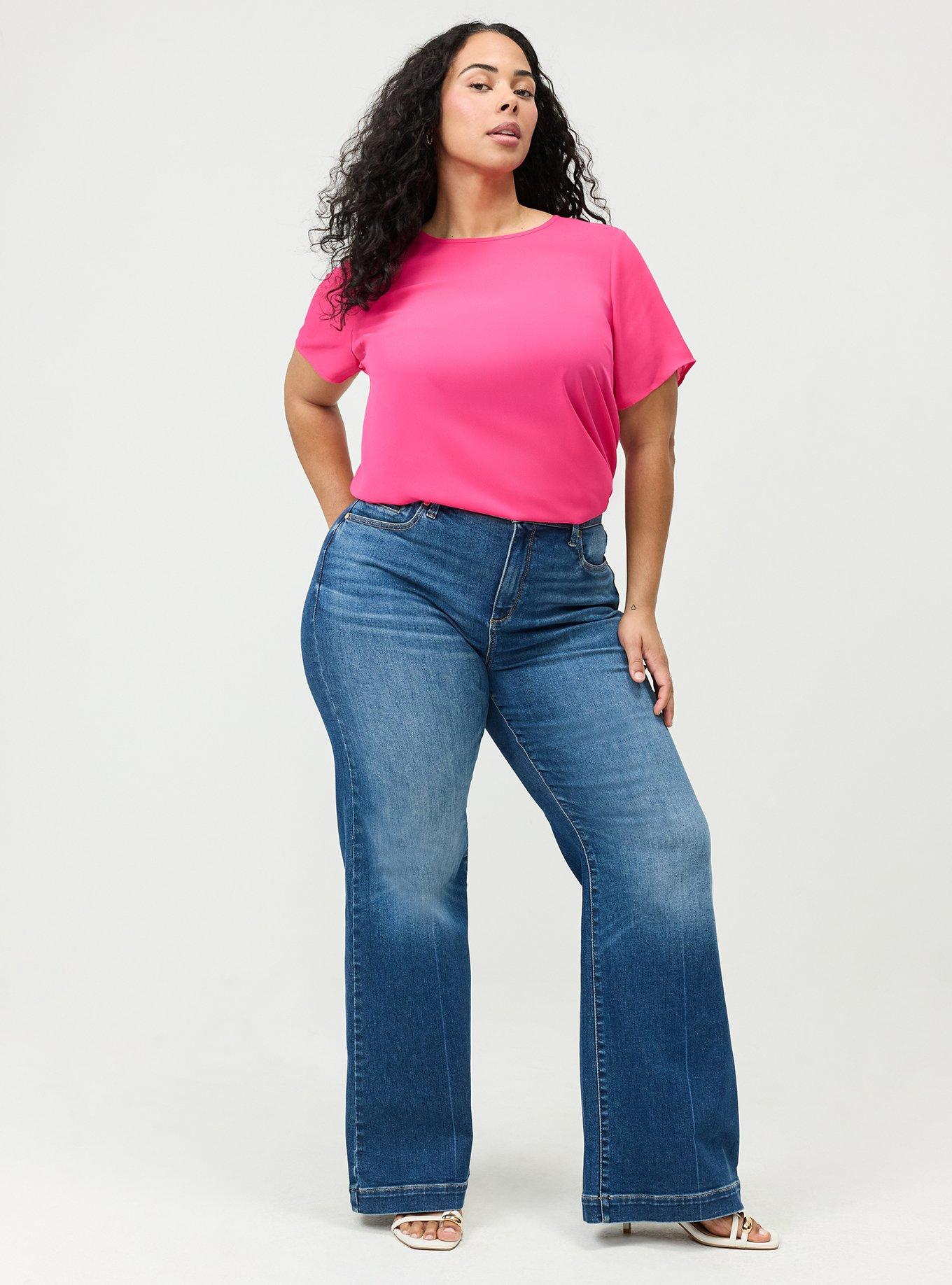 Abbey Georgette Top, BEETROOT PURPLE, alternate