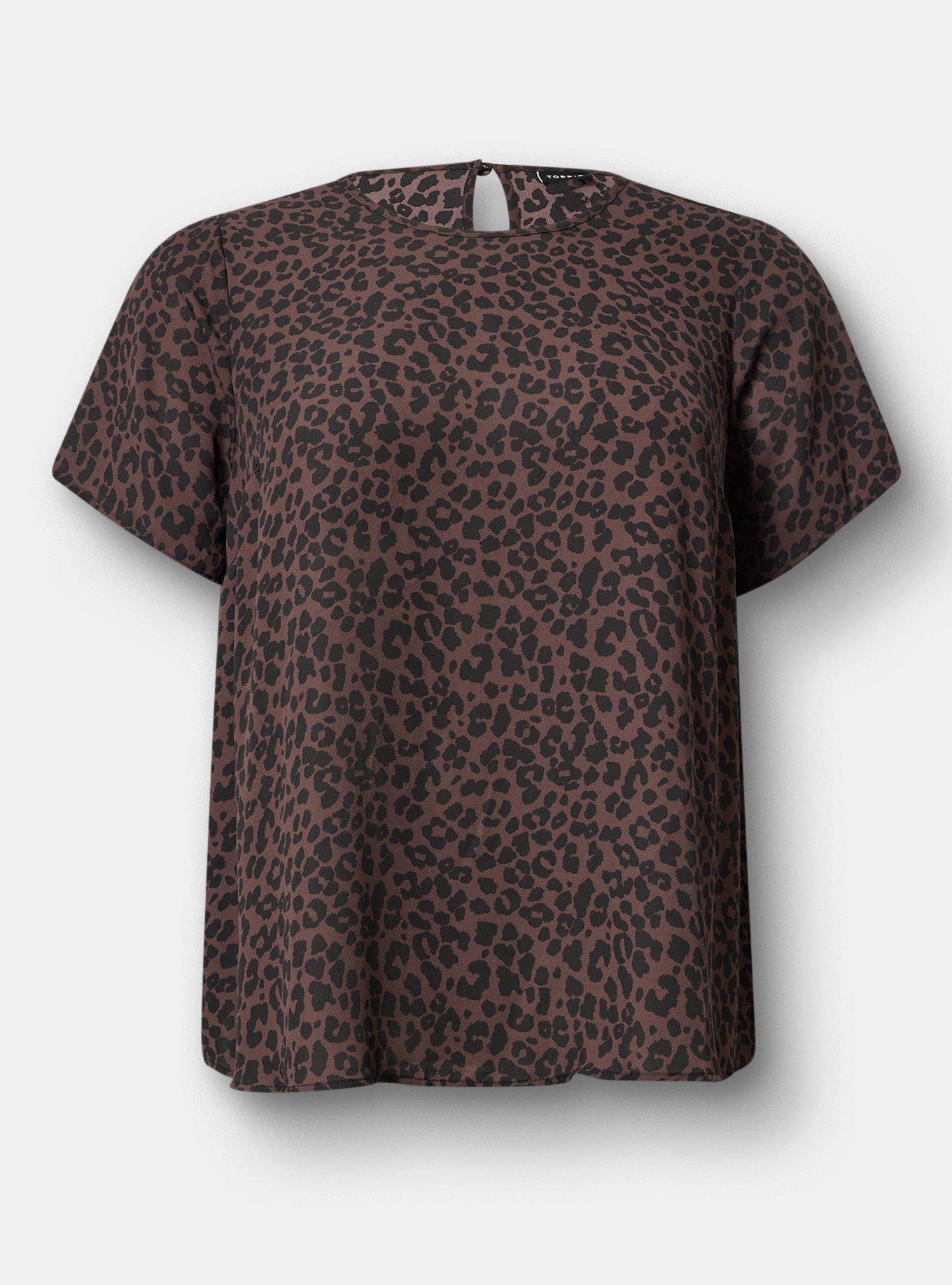 Abbey Georgette Top, REAL DEAL LEO BROWN, hi-res