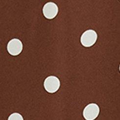 Abbey Georgette Top, COMMIT DOT BROWN, swatch