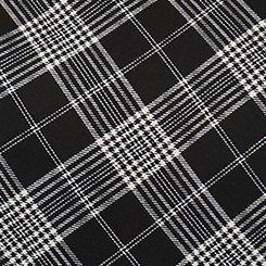 Plus Size Abbey Georgette Top, BIASED PLAID BLACK, swatch