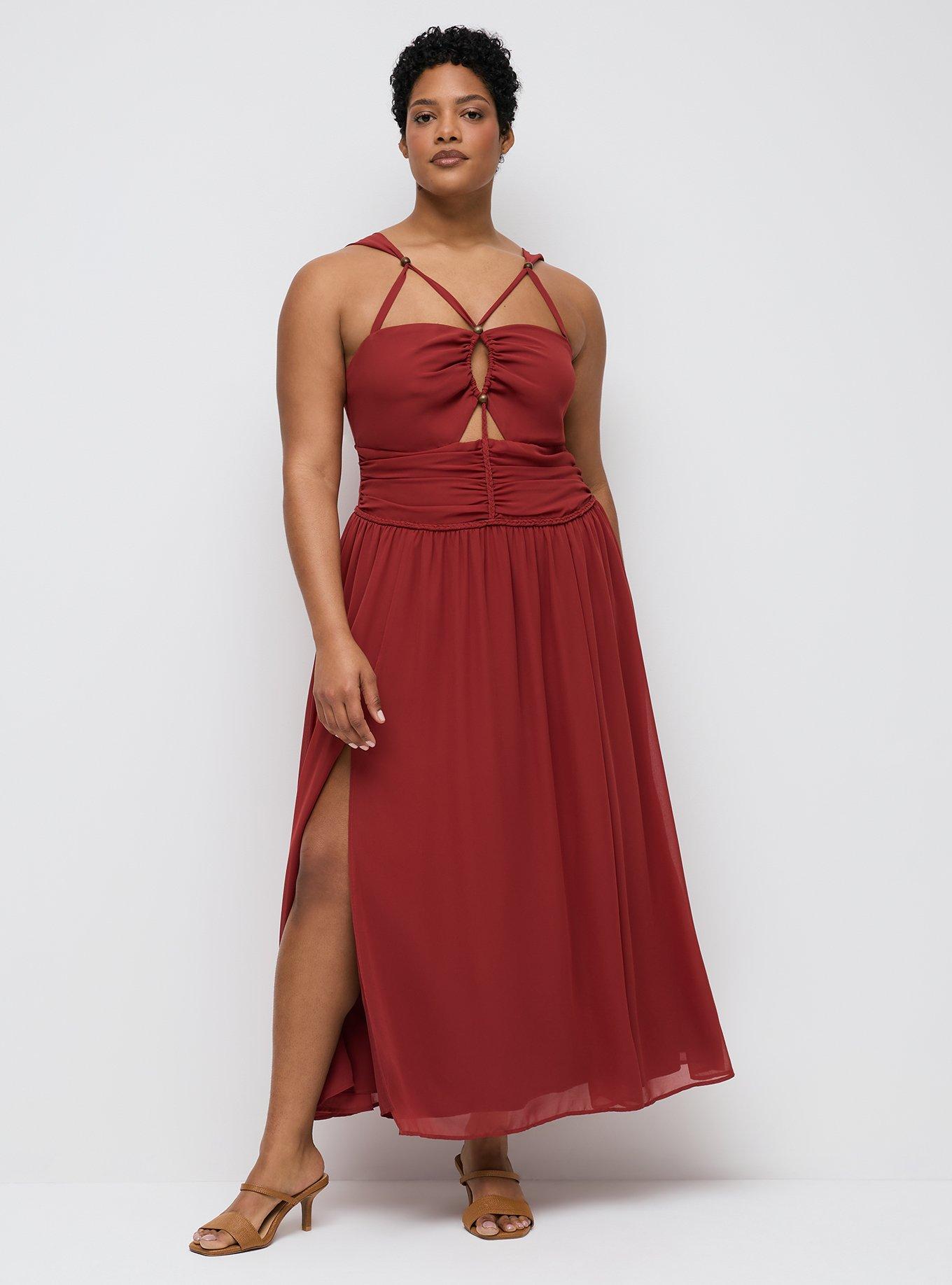 Studio Maxi Dress, ROSEWOOD, hi-res