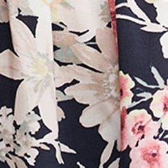 Smocked Challis Babydoll Top, WHIMSICAL DAISY FLORAL MULTI, swatch