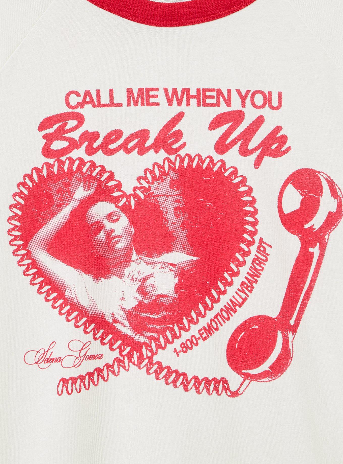 Selena Gomez Cotton Raglan Tee, CALL ME WHISPER WHITE, alternate