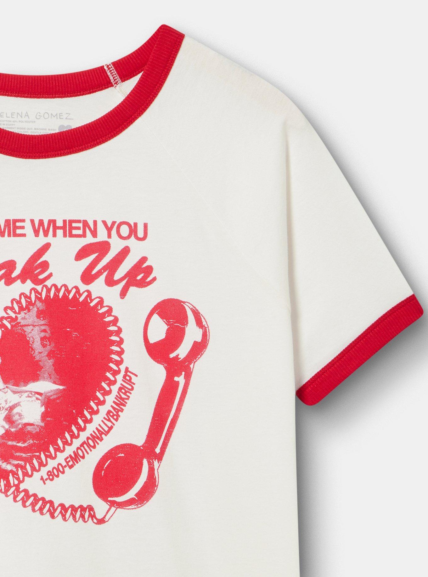 Selena Gomez Cotton Raglan Tee, CALL ME WHISPER WHITE, alternate