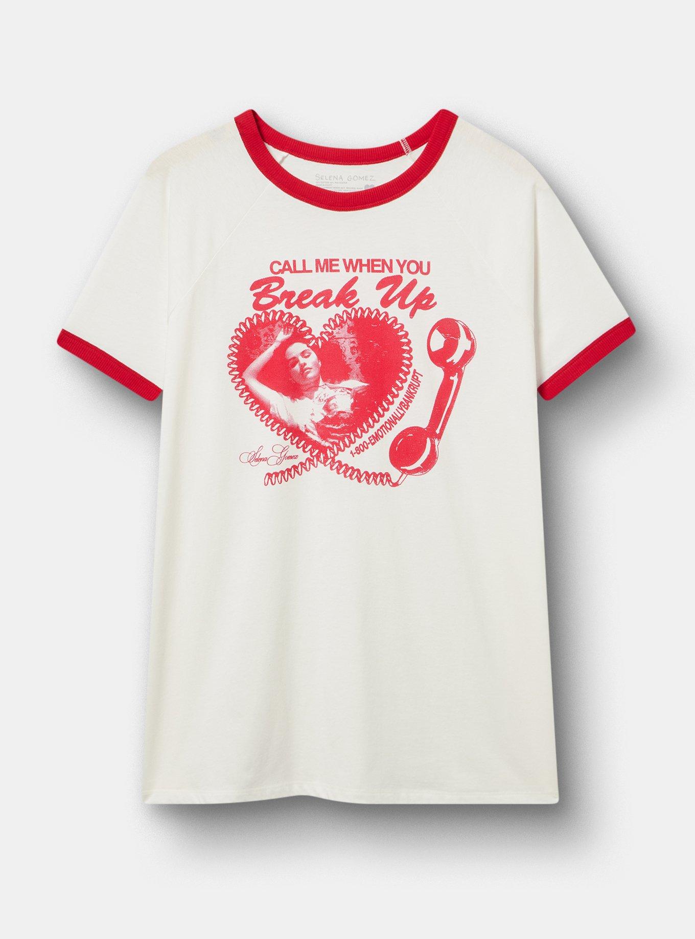 Selena Gomez Cotton Raglan Tee, CALL ME WHISPER WHITE, hi-res