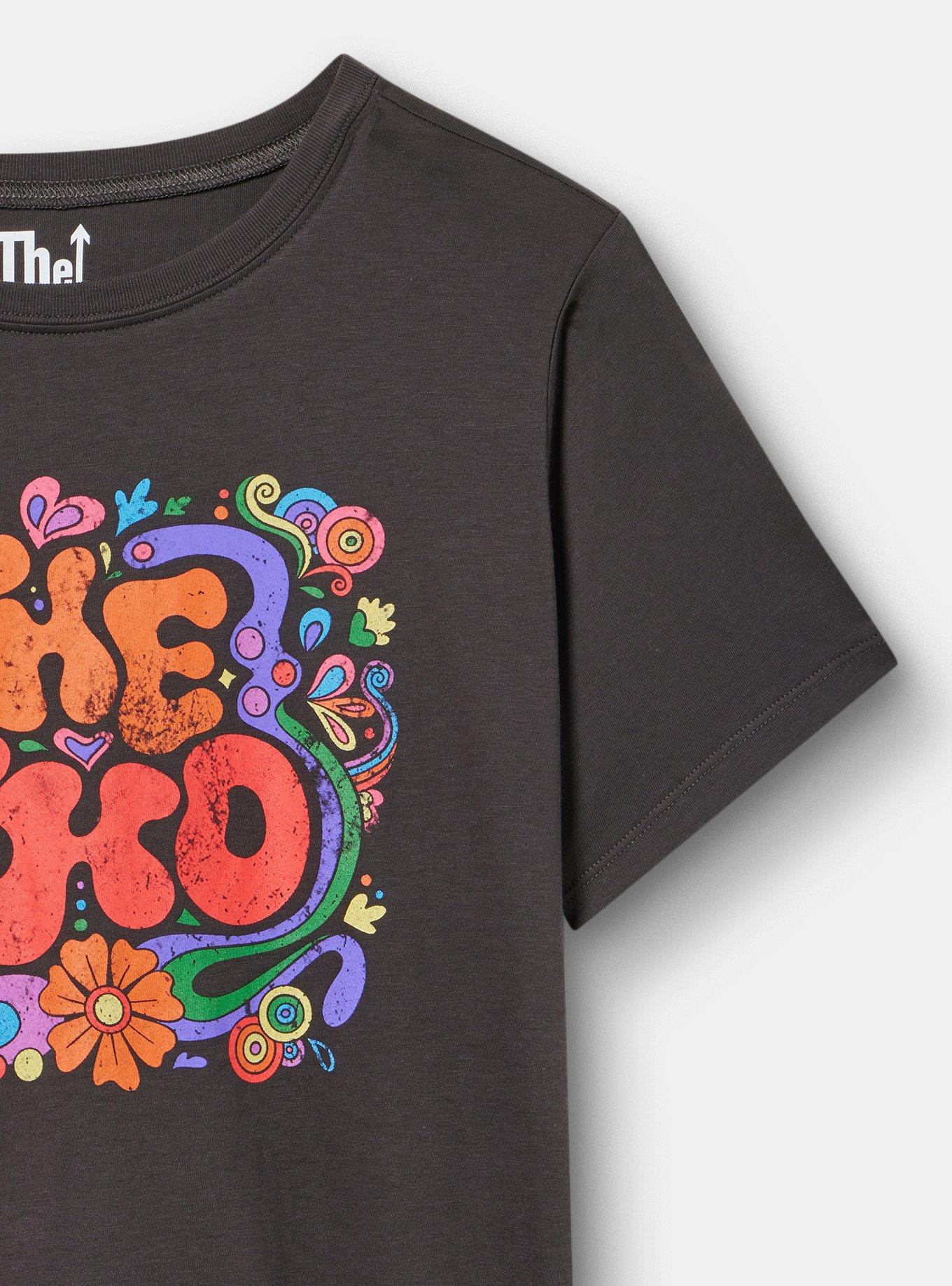 The Who Classic Cotton Jersey Tee, THE WHO FLORAL OBSIDIAN, alternate