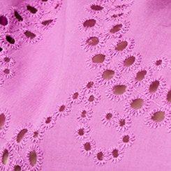 Cotton Eyelet Button-Down Top, LIATRIS, swatch