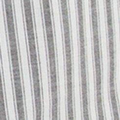 Harper 3/4 Sleeve Collared Blouse, MORA STRIPE WHITE, swatch