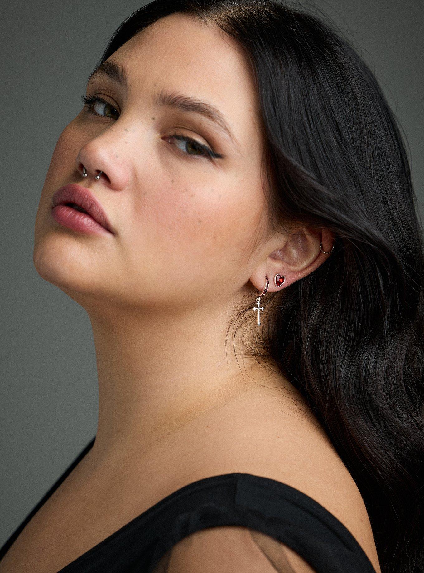 Nightfall Bleeding Heart Earring Set, , alternate