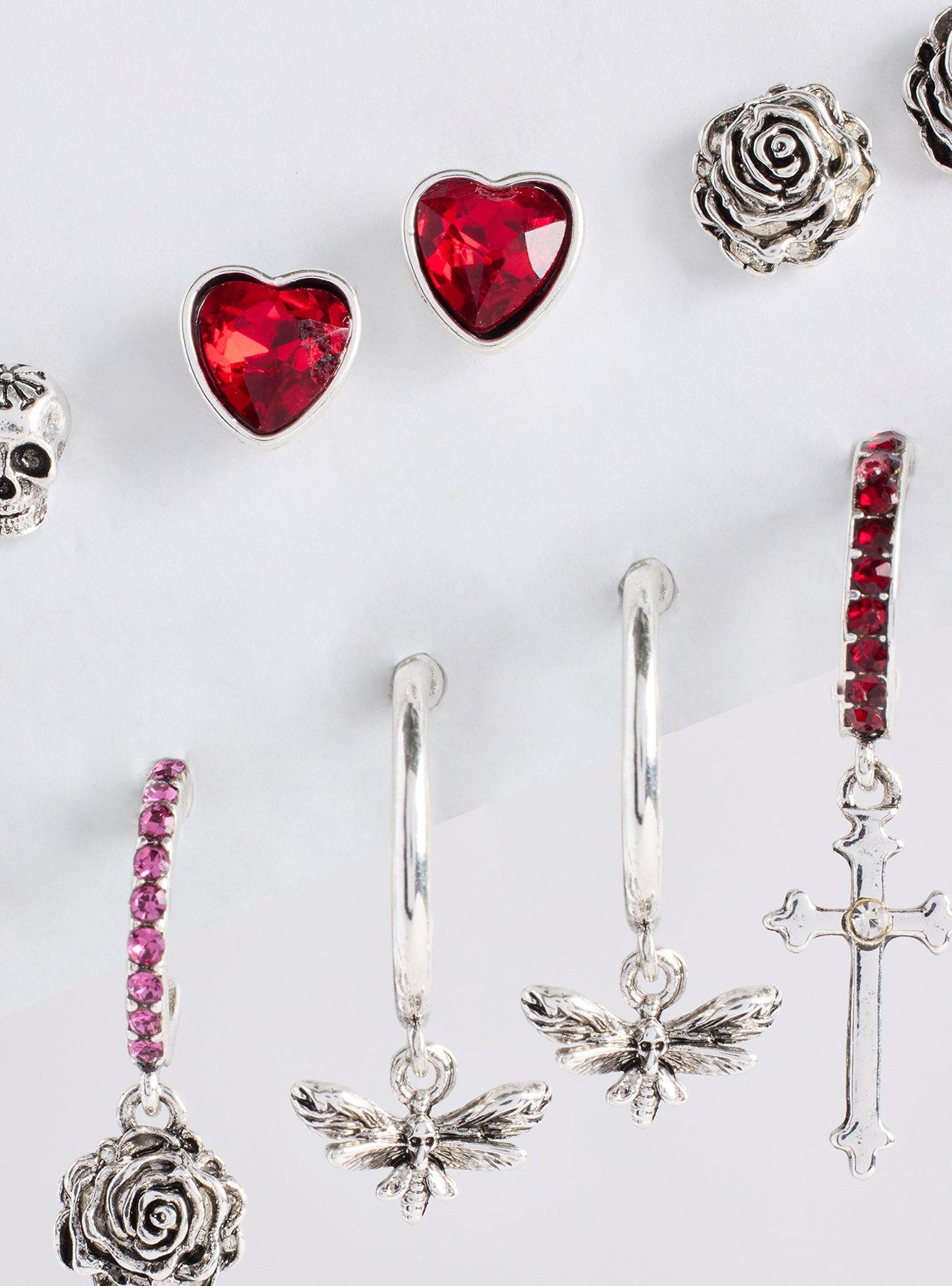 Nightfall Bleeding Heart Earring Set, , alternate